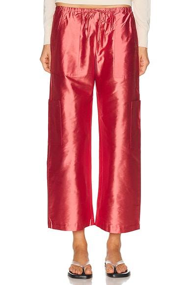 The Taffeta Drawstring Cargo Pant