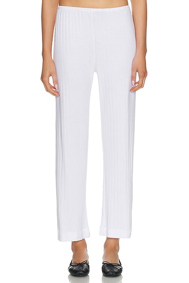 The Pointelle Simple Crop Pant