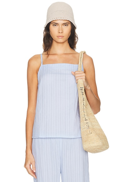 The Eyelet Pop Shell Top