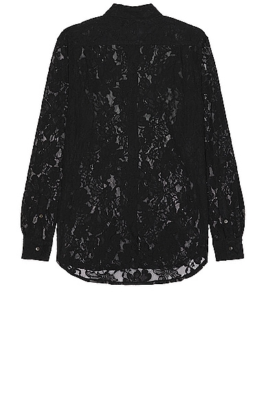 Shop Double Rainbouu Sundown Shirt In Black Lace