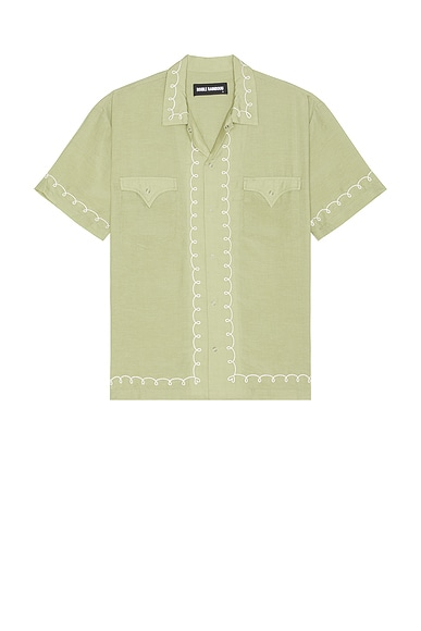 DOUBLE RAINBOUU West Coast Shirt in Khaki
