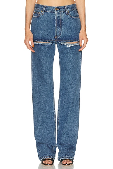 Naomi Cut Out Straight Leg