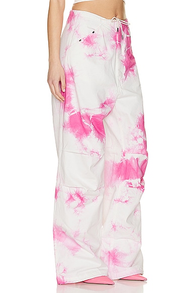 Shop Darkpark Daisy Military Trouser In Pink & White