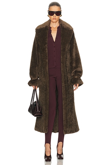 Madison Faux Fur Trench Coat