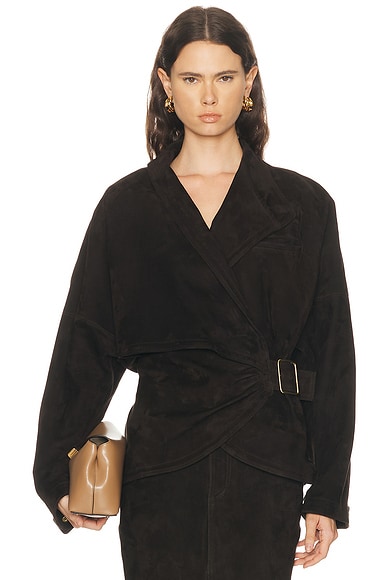 Cindy Suede Contour Jacket