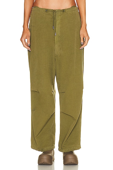 Shop Darkpark Blair Vintage Trouser In Military Green