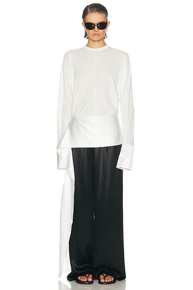 DARKPARK Luna Jersey Top in White
