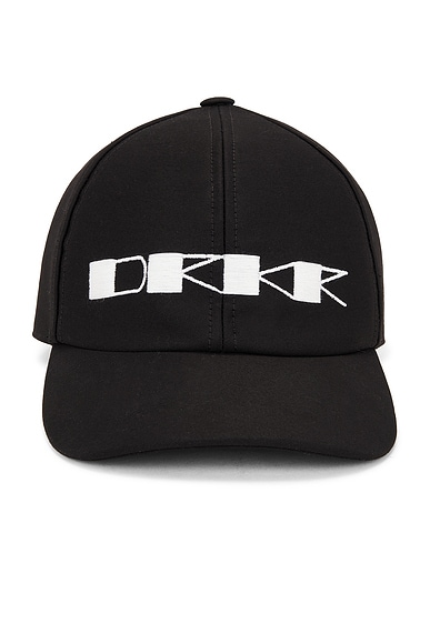 DRKSHDW by Rick Owens Baseball Cap in Black & Milk