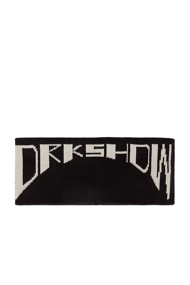 DRKSHDW by Rick Owens Headband in Black & Pearl | FWRD