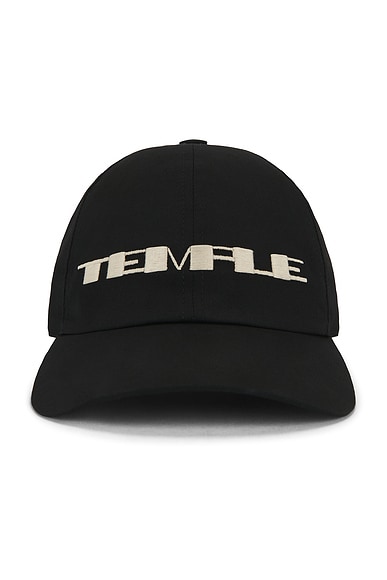 DRKSHDW by Rick Owens Temple of Love Baseball Cap in Black & Pearl
