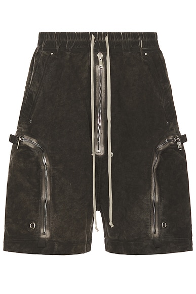 DRKSHDW by Rick Owens Bauhaus Shorts in Dust | FWRD DRKSHDW by Rick Owens Bauhaus Shorts in Dust | FWRD
