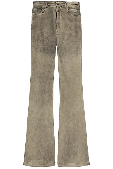 DRKSHDW by Rick Owens Bolan Bootcut Denim Jean in Mineral