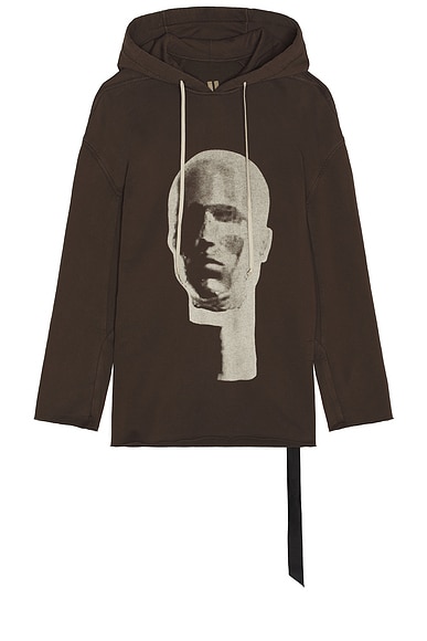 DRKSHDW by Rick Owens Peter Hoodie in Dark Dust & Pearl