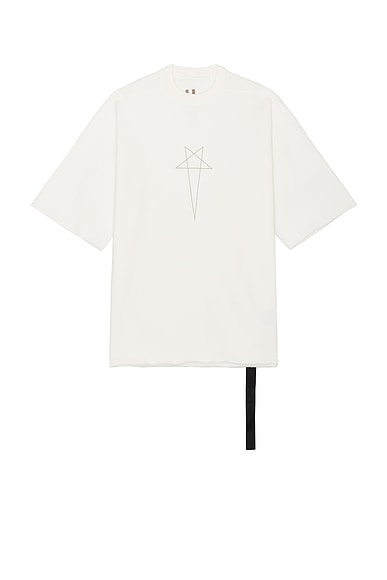 DRKSHDW by Rick Owens Tommy T in Milk & Pearl