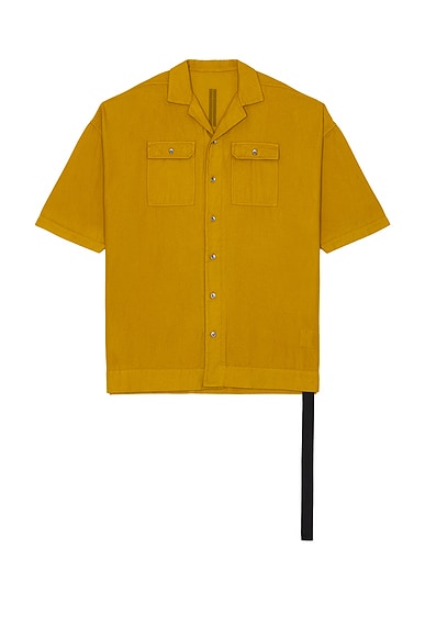 DRKSHDW by Rick Owens Magnum Tommy Shirt in Ochre