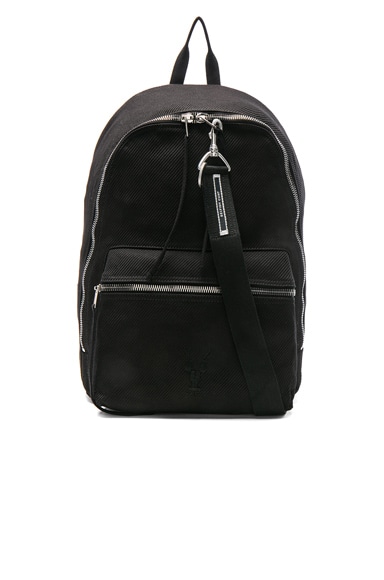 DRKSHDW by Rick Owens Zaino Backpack in Black & Black | FWRD