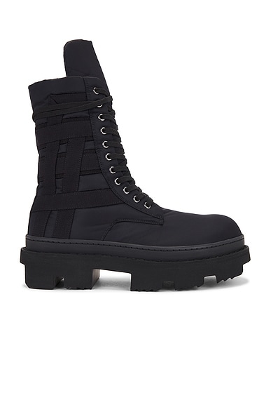 DRKSHDW by Rick Owens Army Megatooth Ankle Boot in Black
