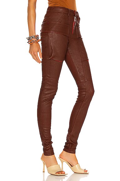 Rick Owens Drkshdw Easy Creatch Cut Skinny In Dark Cherry