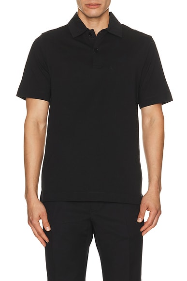 Dries Van Noten Helder Polo in Black