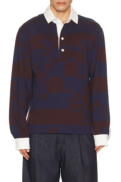 Dries Van Noten Hucho Polo in Burgundy
