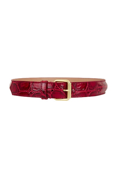 Printed Croc Belt
