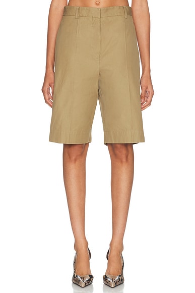 Dries Van Noten Pilar Short in Camel