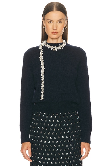 Dries Van Noten Texas Sweater in Navy