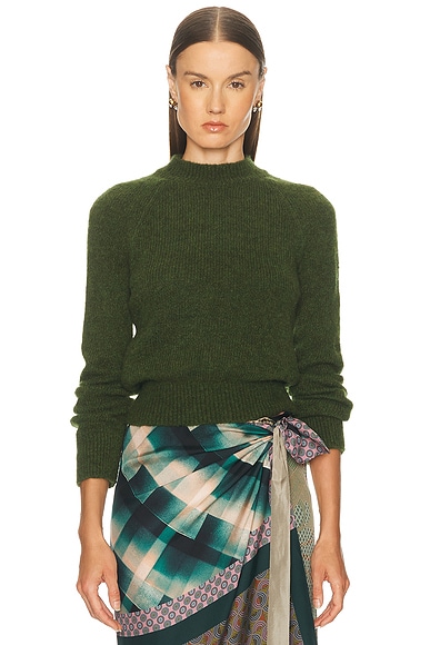 Dries Van Noten Texas Sweater in Dark Green