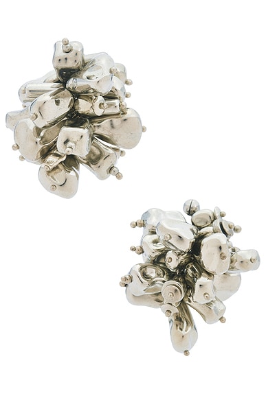 Dries Van Noten Stud Earrings in Silver