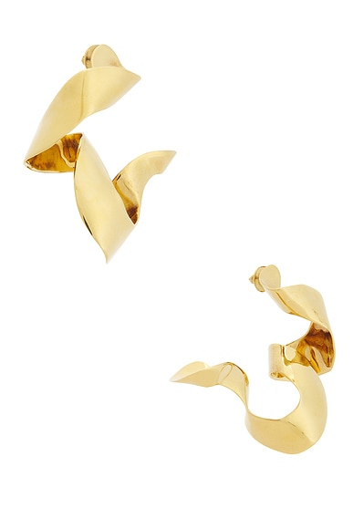 Dries Van Noten Brass Earrings in Brass