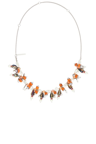 Dries Van Noten Beaded Necklace in Mandarin