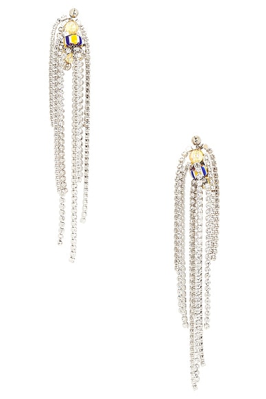 Dries Van Noten Dangle Earrings in Silver