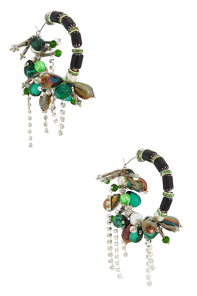 Draped Hoop Earrings