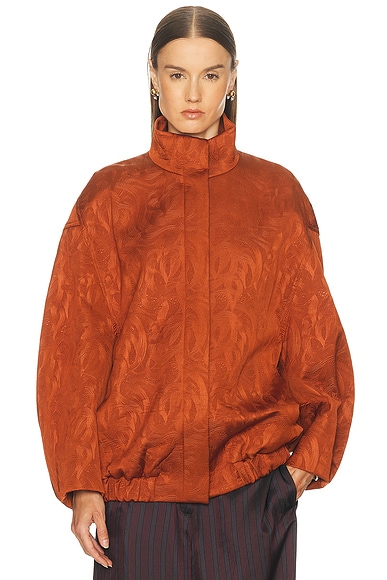 Dries Van Noten Voles Jacket in Rust