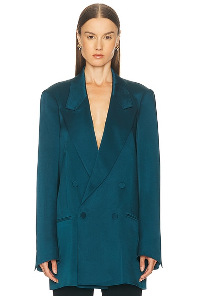 Dries Van Noten Blink Jacket in Petrol