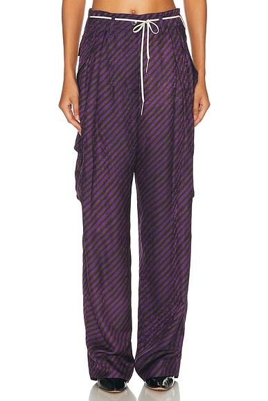 Dries Van Noten Polk Pants in Purple