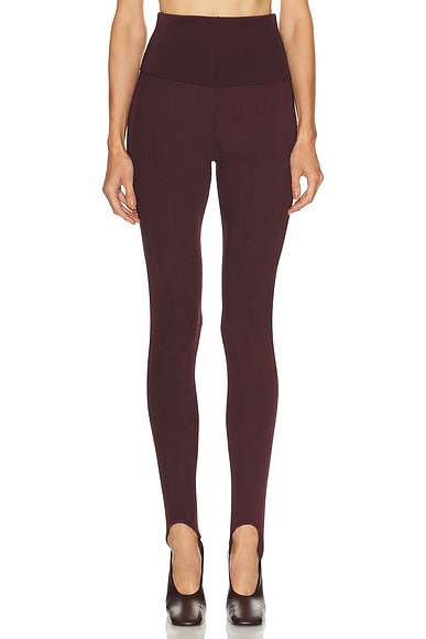 Dries Van Noten Tiflet Pants in Burgundy