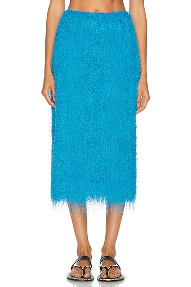 Dries Van Noten Sokna Skirt in Turquoise