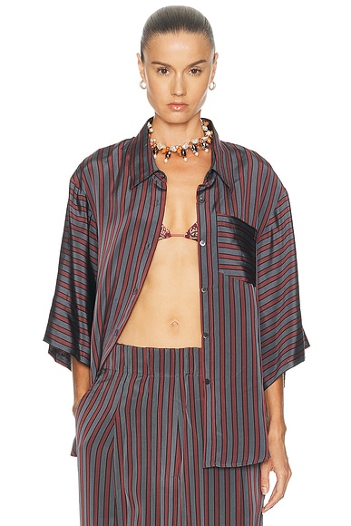Dries Van Noten Clea Shirt in Grey