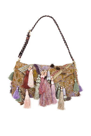 Dries Van Noten Envelope Bag in Khaki