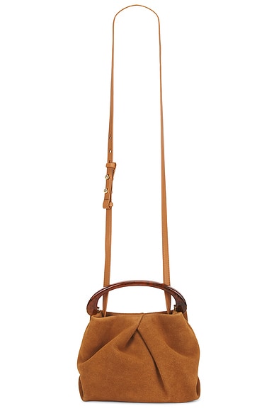 Small Resin Handle Fold And Crossbody Bag