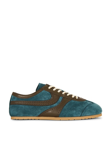 Dries Van Noten Slim Sneaker in Turquoise