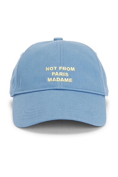 Drôle De Monsieur Casquette Slogan in Atlantic Blue