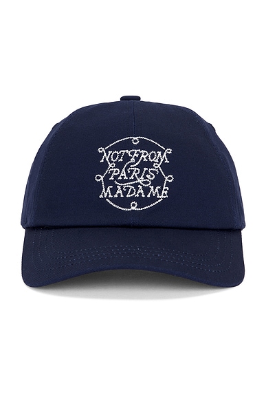 Drôle De Monsieur La Casquette Slogan Hat in Navy