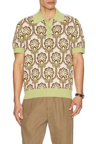 Dr&ocirc;le De Monsieur Polo Maille Tapisserie Florale