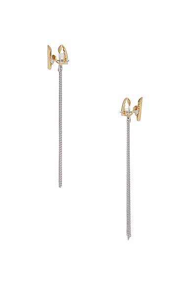 Shop Demarson Lana Earrings In 12k Shiny Gold & Crystal
