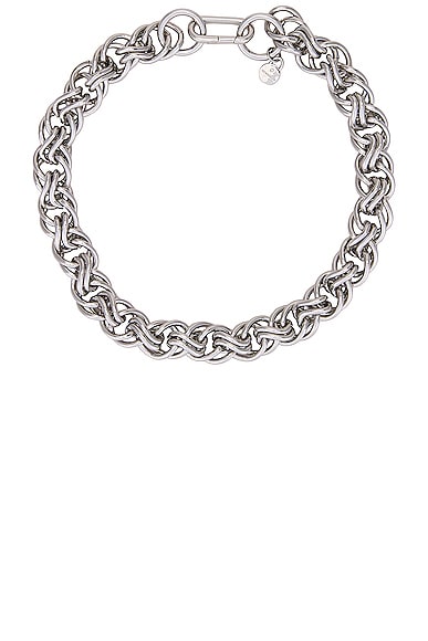 Demarson Mia Necklace in 12k Shiny Silver