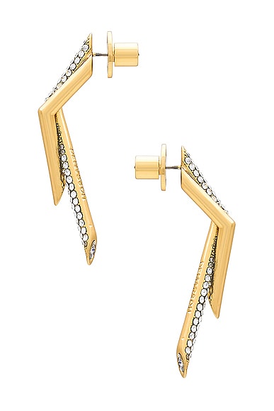Shop Demarson Neptune Earrings In 12k Shiny Gold