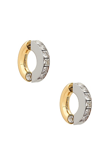Demarson Lola Earrings In 12k Gold & Crystal