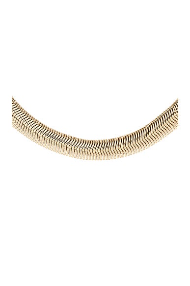 Shop Demarson Naomi Necklace In 12k Shiny Gold & Silver